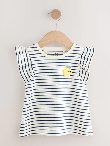 |Girl| Pacote Com 4 Tops Com Estampa De Flores Vermelhas (3 meses a 7 anos)