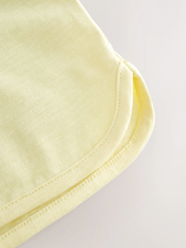 |Girl| Camiseta Amarela Sun Manga Curta 100% Algodão (3 meses a 7 anos)