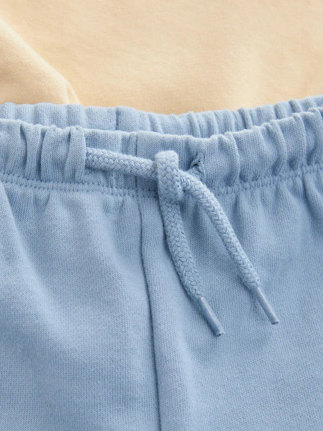 |Boy| Conjunto De Moletom e Shorts 100% Algodão Com Estampa De Lagosta Amarela/Azul (3 meses a 7 anos)