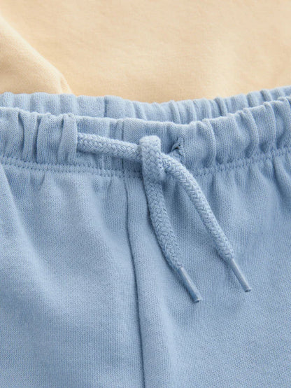 |Boy| Conjunto De Moletom e Shorts 100% Algodão Com Estampa De Lagosta Amarela/Azul (3 meses a 7 anos)