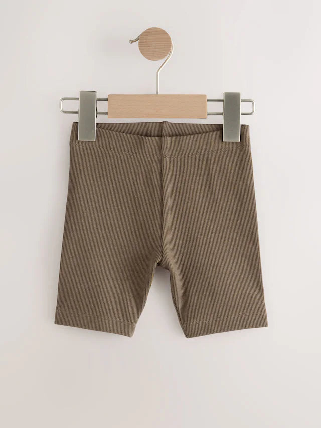 |Boy| Shorts De Ciclismo Cinza Carvão/Marrom Bege/Estampa Animal, Pacote Com 3 (3 meses a 7 anos)