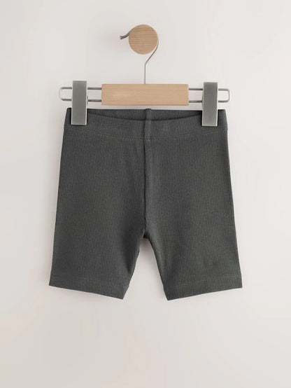 |Boy| Shorts De Ciclismo Cinza Carvão/Marrom Bege/Estampa Animal, Pacote Com 3 (3 meses a 7 anos)