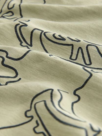 |BigBoy| Pijama Curto Azul/Preto/Verde De Futebol 100% Algodão, Pacote com 3 (3-16 anos)