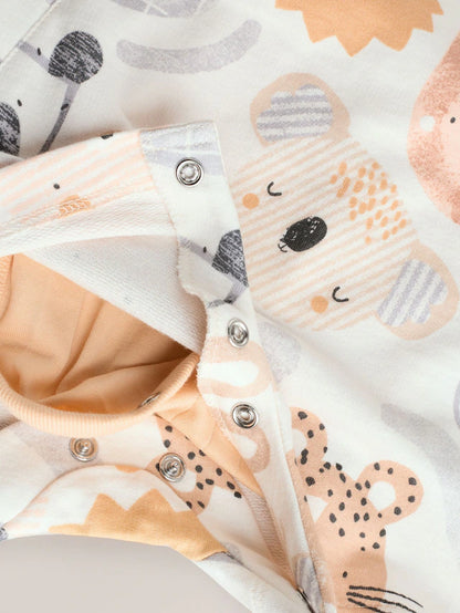 |BabyBoy| Conjunto De Macacão e Macacão Infantil 100% Algodão Mineral Character Jersey (0 meses-