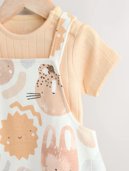 |BabyBoy| Conjunto De Macacão e Macacão Infantil 100% Algodão Mineral Character Jersey (0 meses-