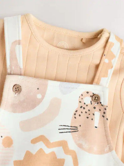 |BabyBoy| Conjunto De Macacão e Macacão Infantil 100% Algodão Mineral Character Jersey (0 meses-