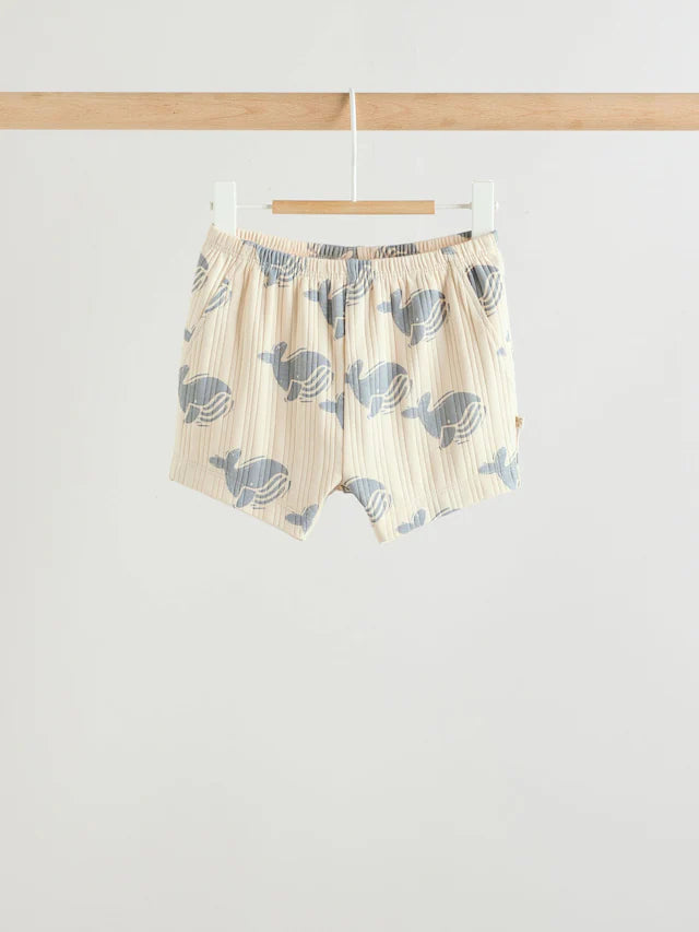 |BabyBoy| Conjunto De Camiseta e Shorts Blue Whale Baby