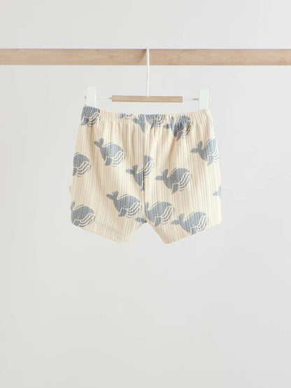 |BabyBoy| Conjunto De Camiseta e Shorts Blue Whale Baby