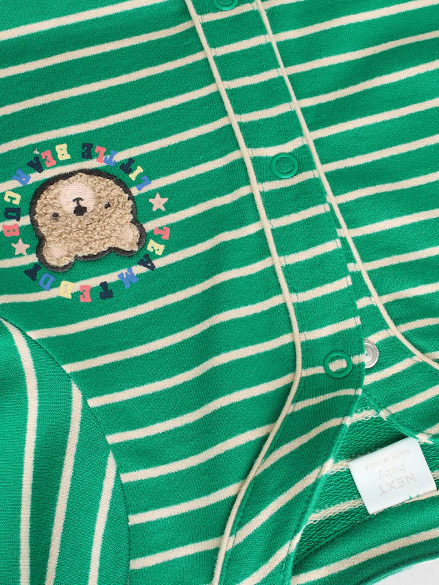 |BabyBoy| Macacão Universitário 100% Algodão Brilhante, Pacote com 2