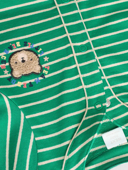 |BabyBoy| Macacão Universitário 100% Algodão Brilhante, Pacote com 2