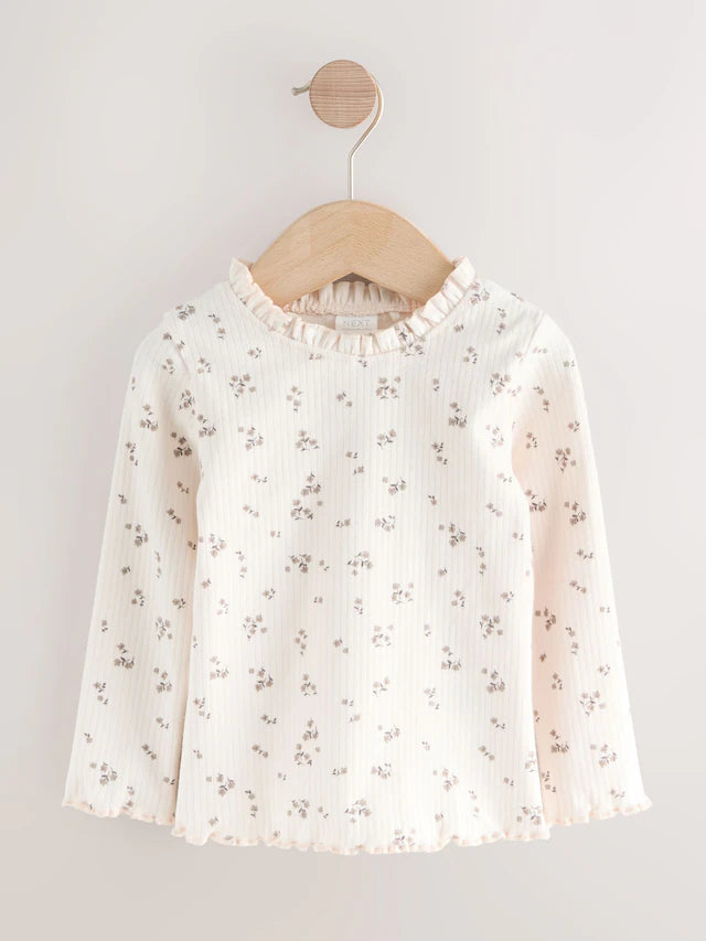 |Girl| Conjunto De Macacão De Veludo Cotelê Marrom Com Estampa De Urso (3 meses a 7 anos)