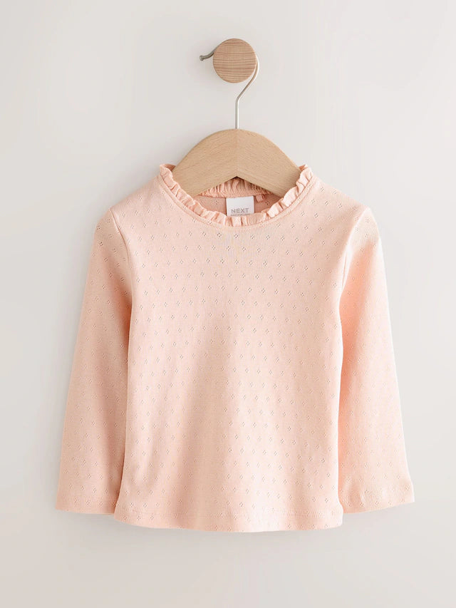 |Girl| Conjunto De Macacão e Camiseta De Veludo Cotelê Com Estampa Floral Amarelo Ocre (3 meses a 7 anos)