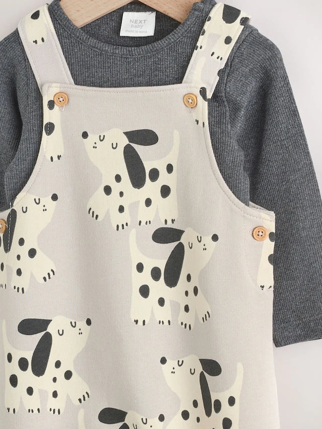 |BabyBoy| Conjunto De Macacão e Macacão De Malha Neutro Para Cachorro (0 meses a 2 anos)