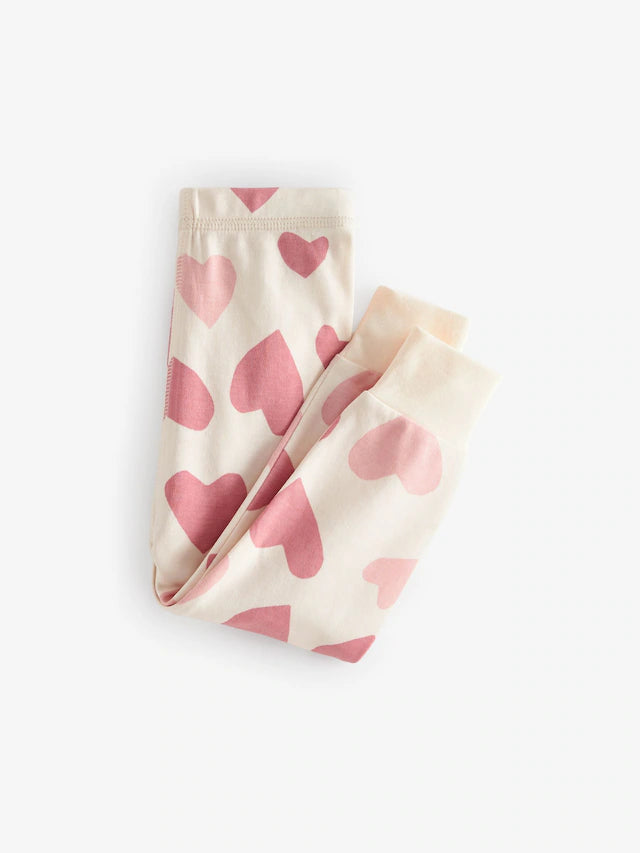 |BigGirl| Pacote Com 3 Pijamas Snuggle Com Estampa De Estrelas Rosa/Branco (12 meses a 12 anos)