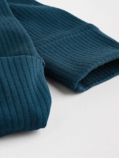 |BabyBoy| Pacote Com 3 Macacões Azuis Para Bebês Com Zíper Bidirecional (0 a 2 anos)