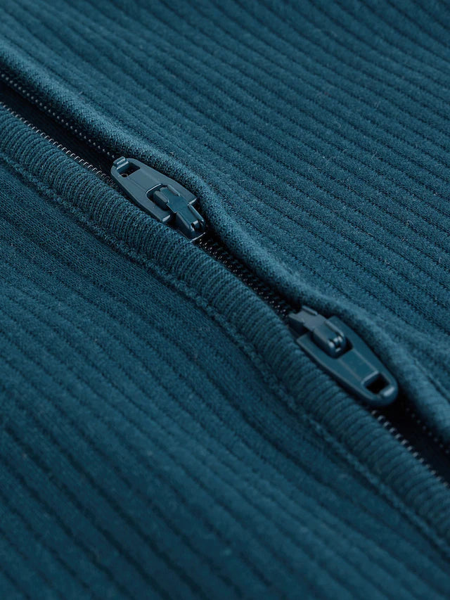 |BabyBoy| Pacote Com 3 Macacões Azuis Para Bebês Com Zíper Bidirecional (0 a 2 anos)