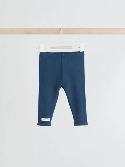 |BabyBoy| Conjunto De 6 Peças De Blusas e Leggings Azul Marinho/Marrom Para Bebê (0 meses a 3 anos)