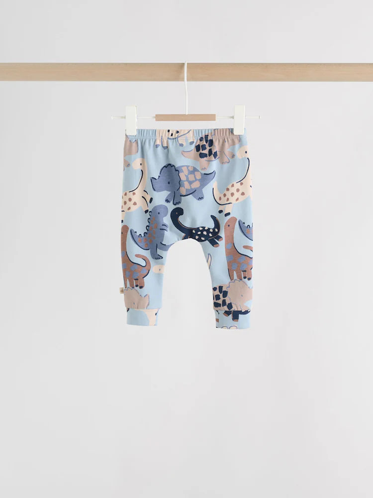 |BabyBoy| Conjunto De Blusa e Calça Legging Azul Com Estampa De Dinossauro Para Bebês (0 meses a 3 anos)