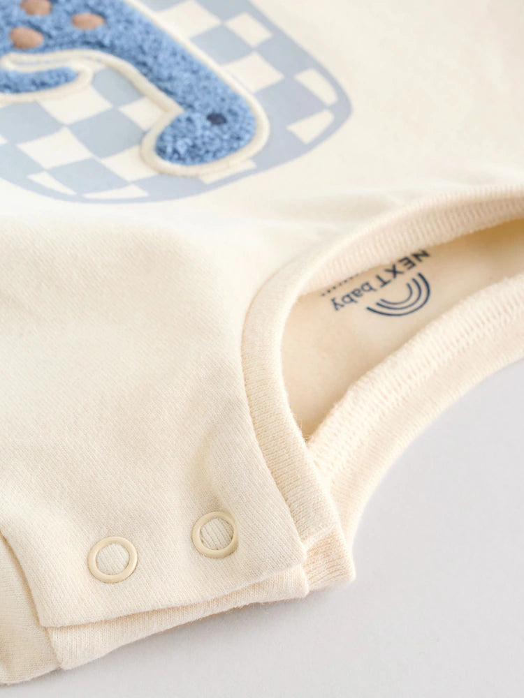 |BabyBoy| Conjunto De Blusa e Calça Legging Azul Com Estampa De Dinossauro Para Bebês (0 meses a 3 anos)
