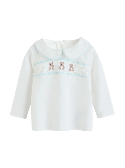 |BabyBoy| Conjunto De 3 Peças De Jaqueta, Body e Leggings De Malha Blue Bear Baby (0 meses a 2 anos)