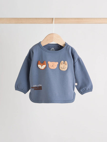 |BabyBoy| Conjunto De 2 Peças De Blusa e Leggings Blue Woodland Baby (0 meses a 3 anos)