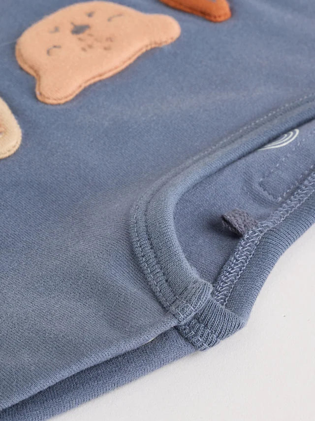 |BabyBoy| Conjunto De 2 Peças De Blusa e Leggings Blue Woodland Baby (0 meses a 3 anos)