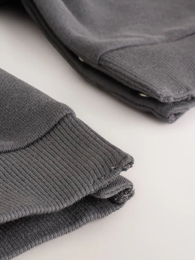 |BabyBoy| Macacão De Moletom Com Capuz Preto/Branco Para Bebê (0 meses a 3 anos)