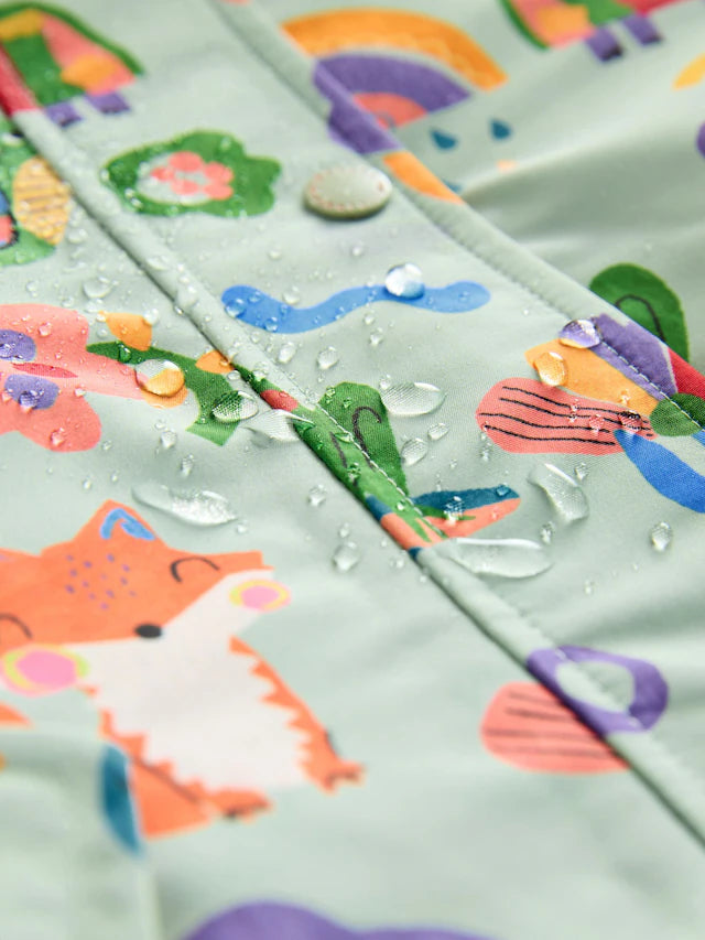 |Girl| Jaqueta Impermeável Verde/Amarela (3 meses a 7 anos)