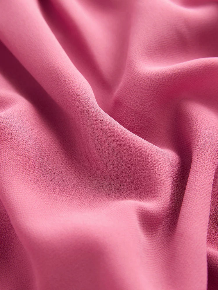 |BigGirl| Blusa Rosa De Manga Comprida Com Babados (3-16 anos)