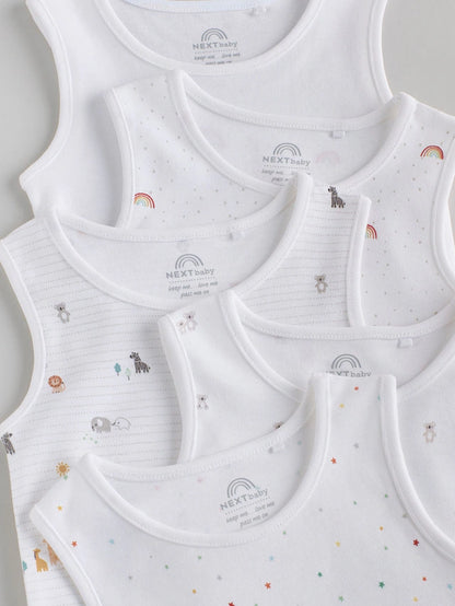 |BabyBoy| Pacote Com 5 Macacões Brancos Para Bebês