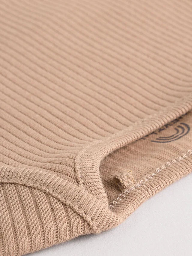 |BabyBoy| Pacote Com 5 Macacões De Manga Comprida Creme Para Bebê