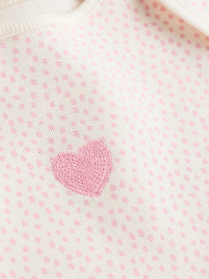 |BabyGirl| Pacote Com 5 Macacões De Manga Comprida Rosa Para Bebê