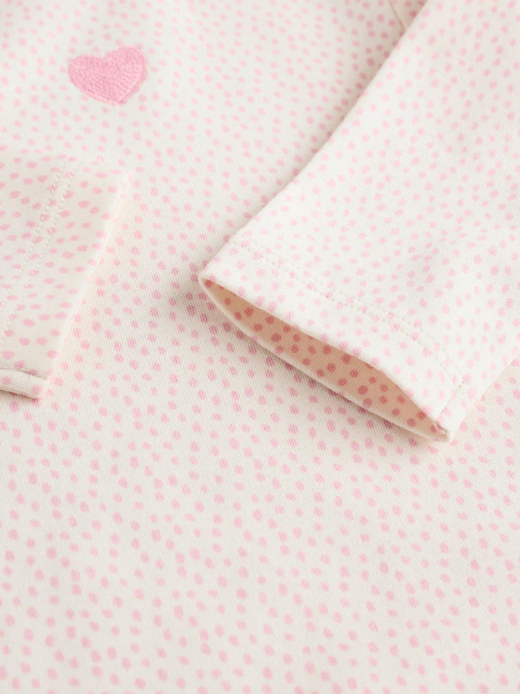 |BabyGirl| Pacote Com 5 Macacões De Manga Comprida Rosa Para Bebê