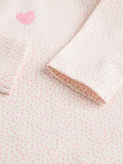 |BabyGirl| Pacote Com 5 Macacões De Manga Comprida Rosa Para Bebê