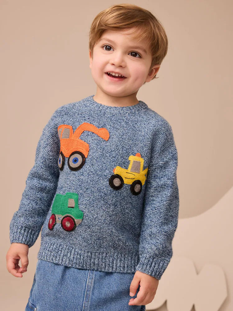 |Boy| Blusa De Malha Blue Diggers (3 meses a 7 anos)