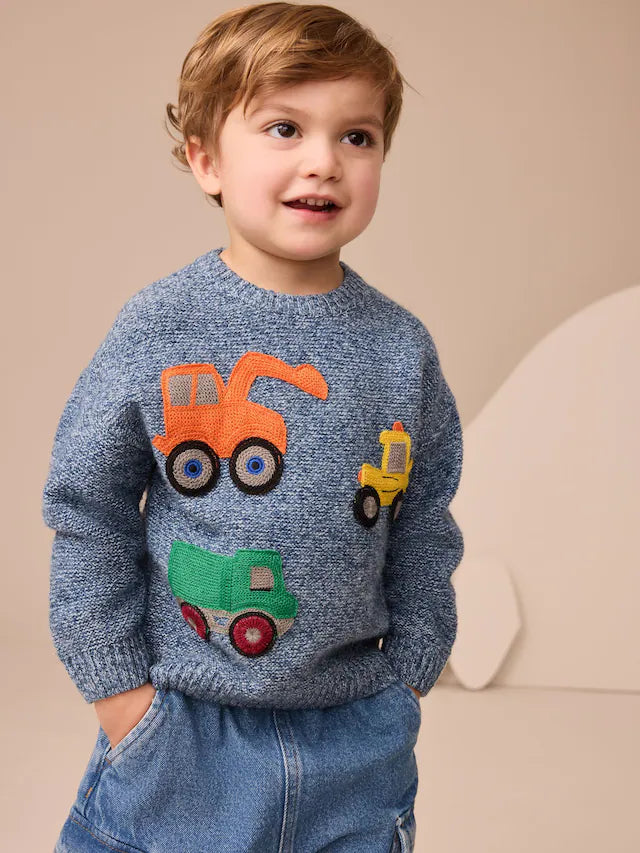 |Boy| Blusa De Malha Blue Diggers (3 meses a 7 anos)