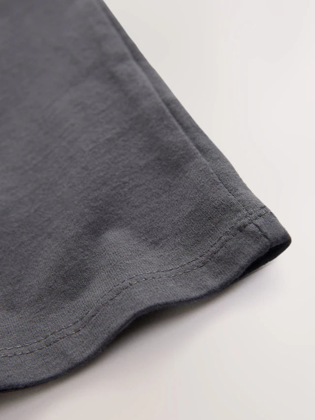 |BigBoy| Camiseta Cinza The Beatles Com Licença Grande 100% Algodão (3 a 16 anos)