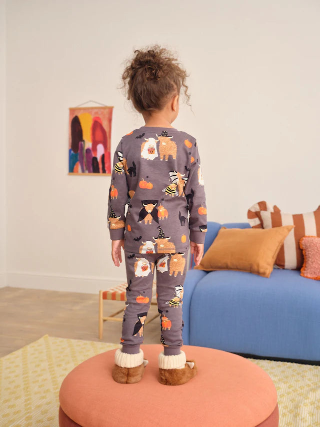 |Girl| Pijama De Halloween Com Estampa Hamish Para Gostosuras Ou Travessuras (9 meses a 12 anos)