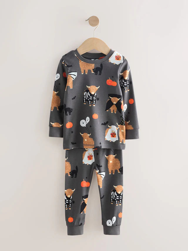 |Girl| Pijama De Halloween Com Estampa Hamish Para Gostosuras Ou Travessuras (9 meses a 12 anos)