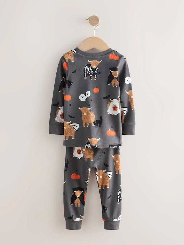 |Girl| Pijama De Halloween Com Estampa Hamish Para Gostosuras Ou Travessuras (9 meses a 12 anos)