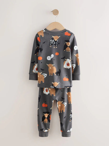|Girl| Pijama De Halloween Com Estampa Hamish Para Gostosuras Ou Travessuras (9 meses a 12 anos)