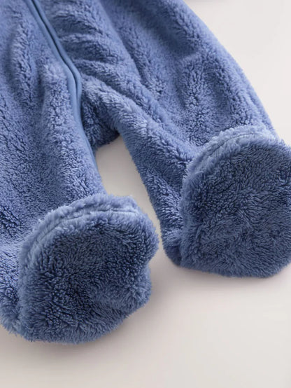 |BabyBoy| Macacão De Bebê De Lã Azul Marinho (0 meses a 2 anos)