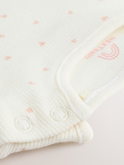 |BabyGirl| Macacão De Malha Rosa Para Bebê (0 meses a 2 anos)