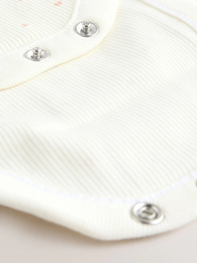 |BabyGirl| Macacão De Malha Rosa Para Bebê (0 meses a 2 anos)