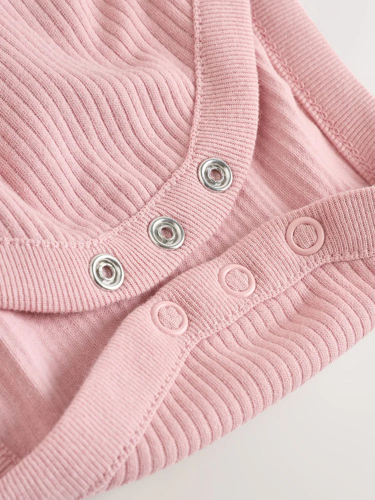 |BabyGirl| Conjunto De 2 Peças De Vestido e Body De Manga Comprida Para Bebê, Rosa/Coração de frutas vermelhas (0 meses a 2 anos)