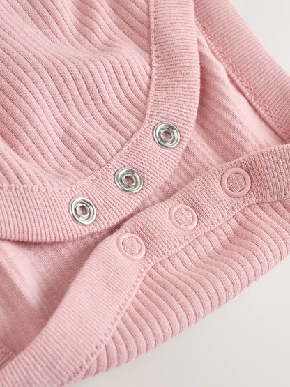 |BabyGirl| Conjunto De 2 Peças De Vestido e Body De Manga Comprida Para Bebê, Rosa/Coração de frutas vermelhas (0 meses a 2 anos)