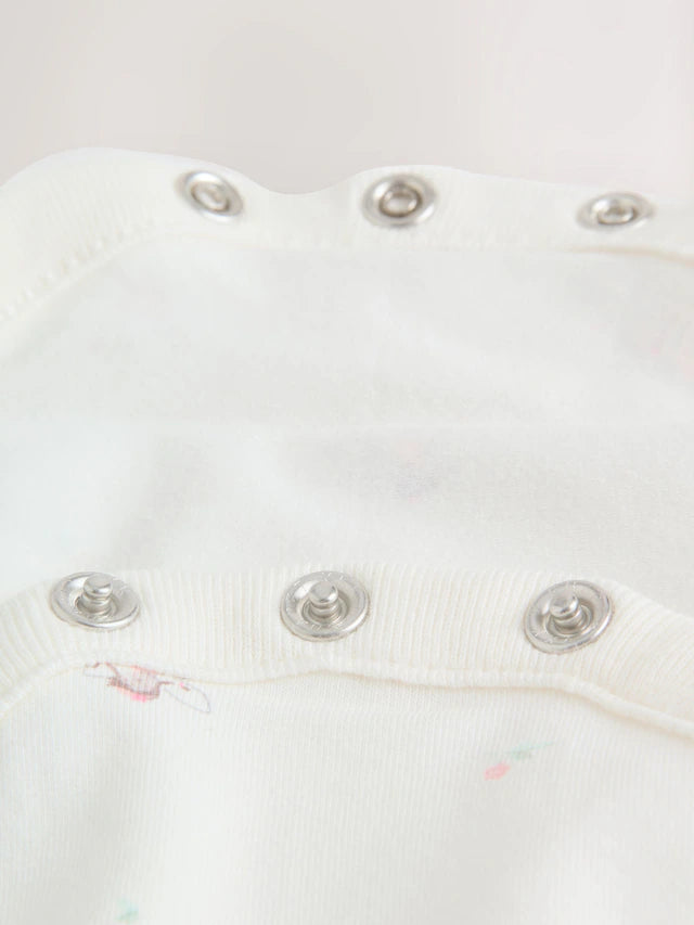 |BabyGirl| Vestido De Avental e Body De Manga Comprida Pink Fairy Baby, Conjunto De 2 peças (0 meses a 2 anos)