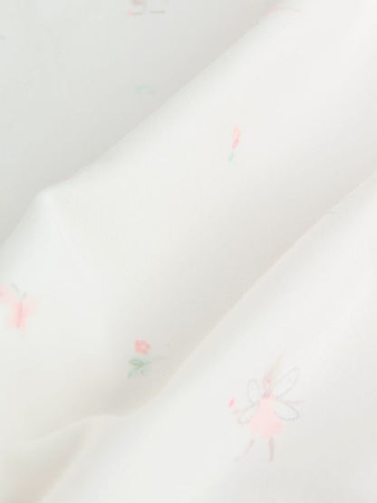 |BabyGirl| Vestido De Avental e Body De Manga Comprida Pink Fairy Baby, Conjunto De 2 peças (0 meses a 2 anos)