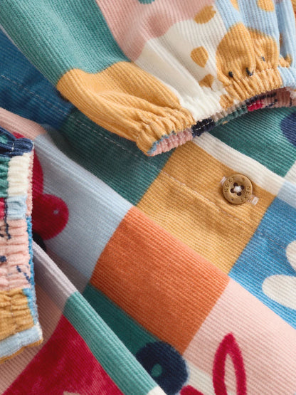 |BabyGirl| Vestido De Bebê Xadrez Vermelho/Azul Com Cordão e Meia-Calça, Conjunto de 2 peças (0 meses a 2 anos)