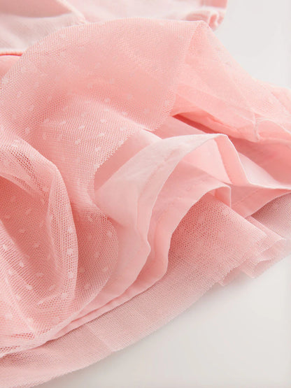 |BabyGirl| Vestido De Tricô Two for Baby Pink Bunny (0 meses a 2 anos)